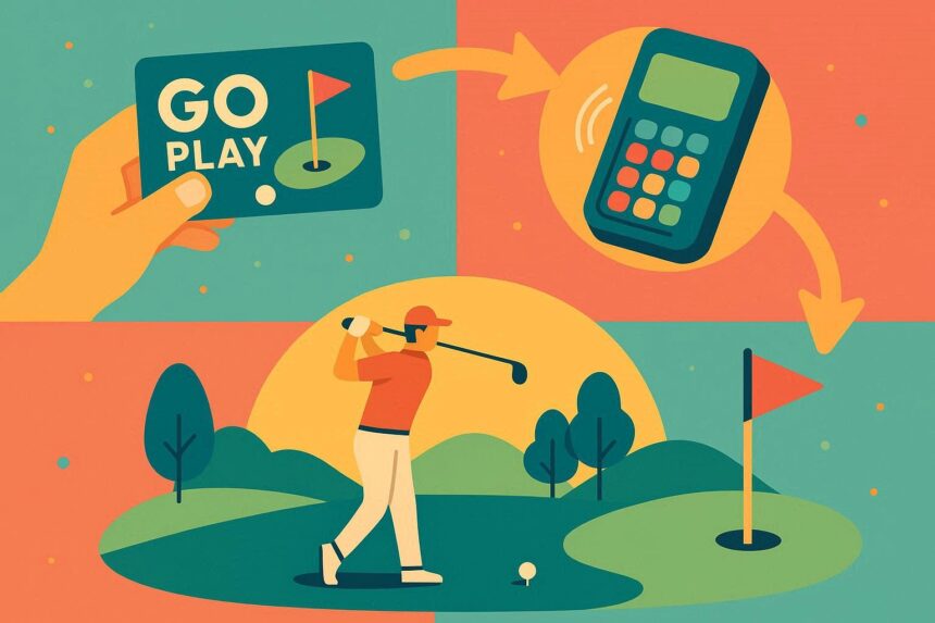 how do go play golf cards work